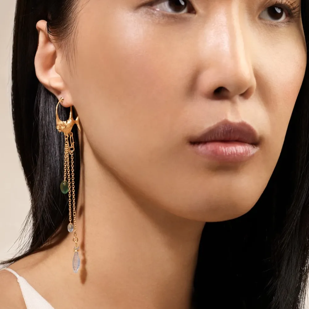 Ole Lynggaard Earring Pendants And Drops-Young Fish earring pendant